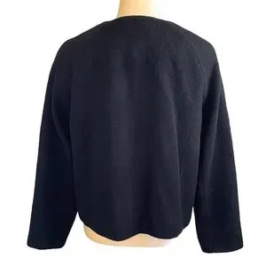 Boden Jackets Coats Boden Sienna Cropped Jacket In Black - Main Image